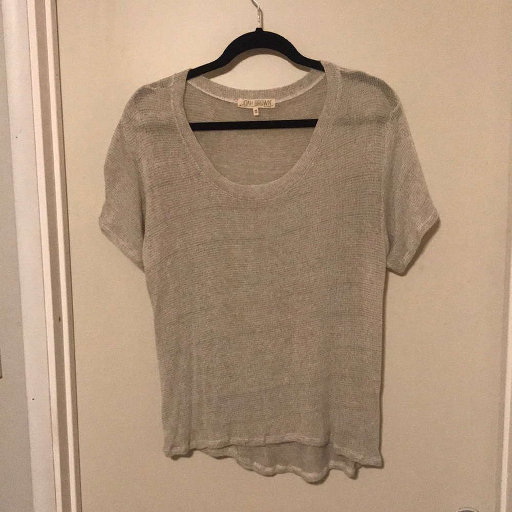 Joah Brown Knit Tee - One Size